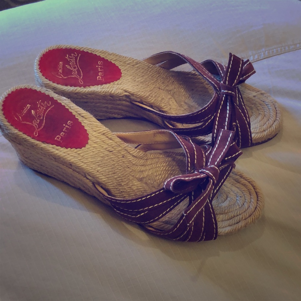 Christian Louboutin TIBURON Espadrille Wedges